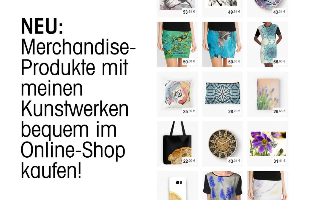 NEU: Produkte im redbubble-Shop